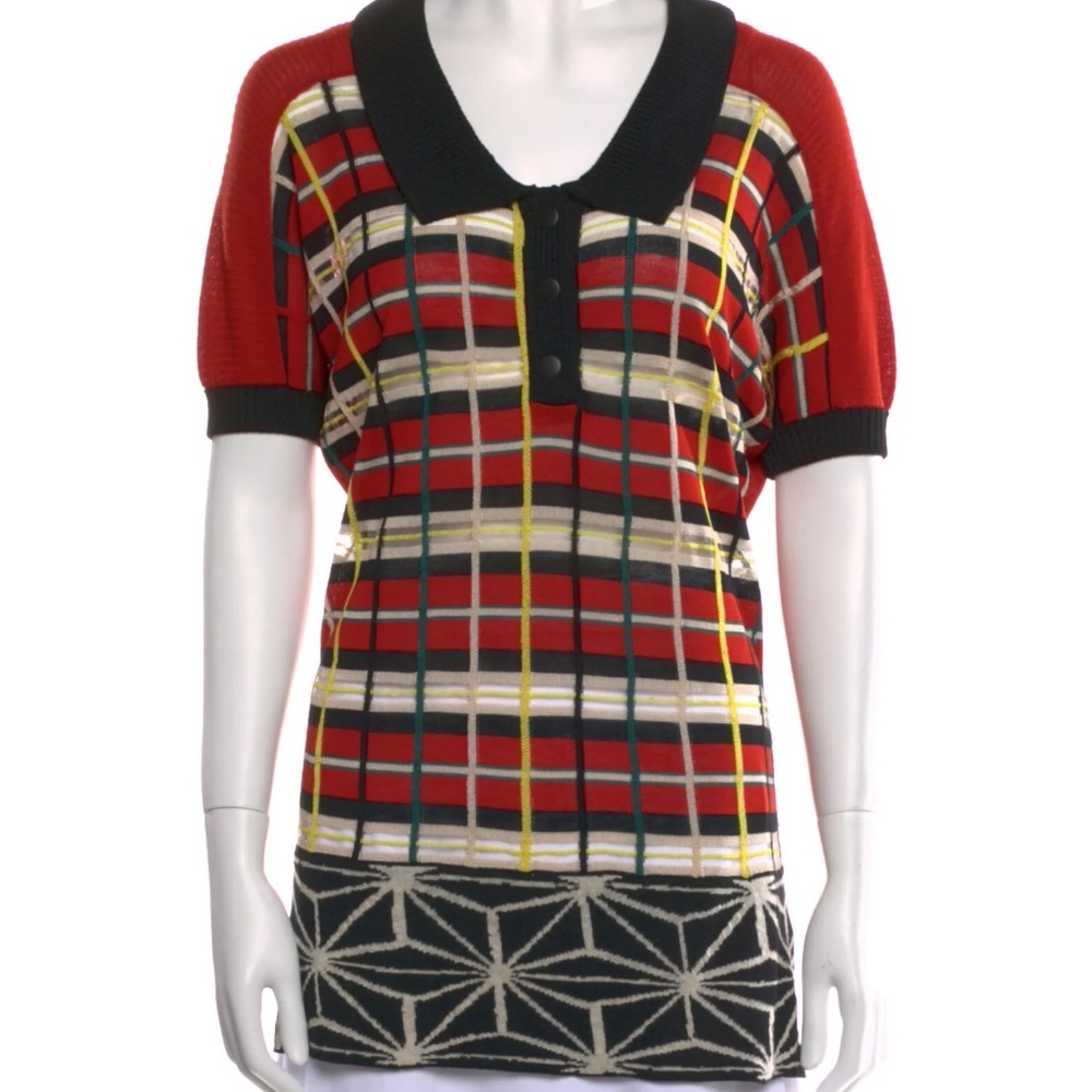 Jean Paul Gaultier Vintage Plaid Print Sweater